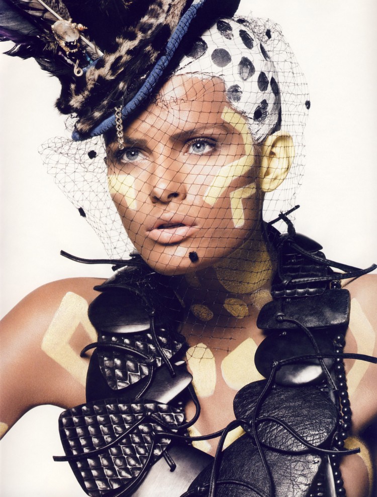 Fashion Makeup Inspiration: Tribal Makeup and Hair in Italian Vogue