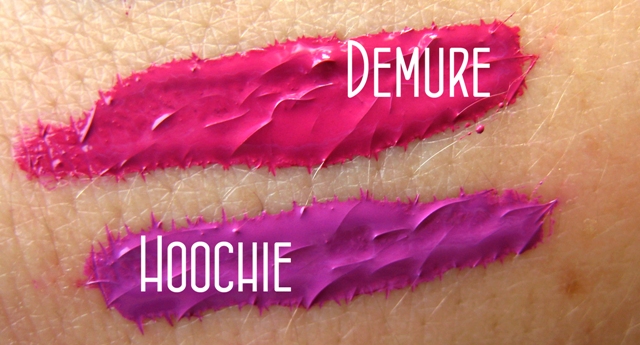 demure hoochie lip tar swatch