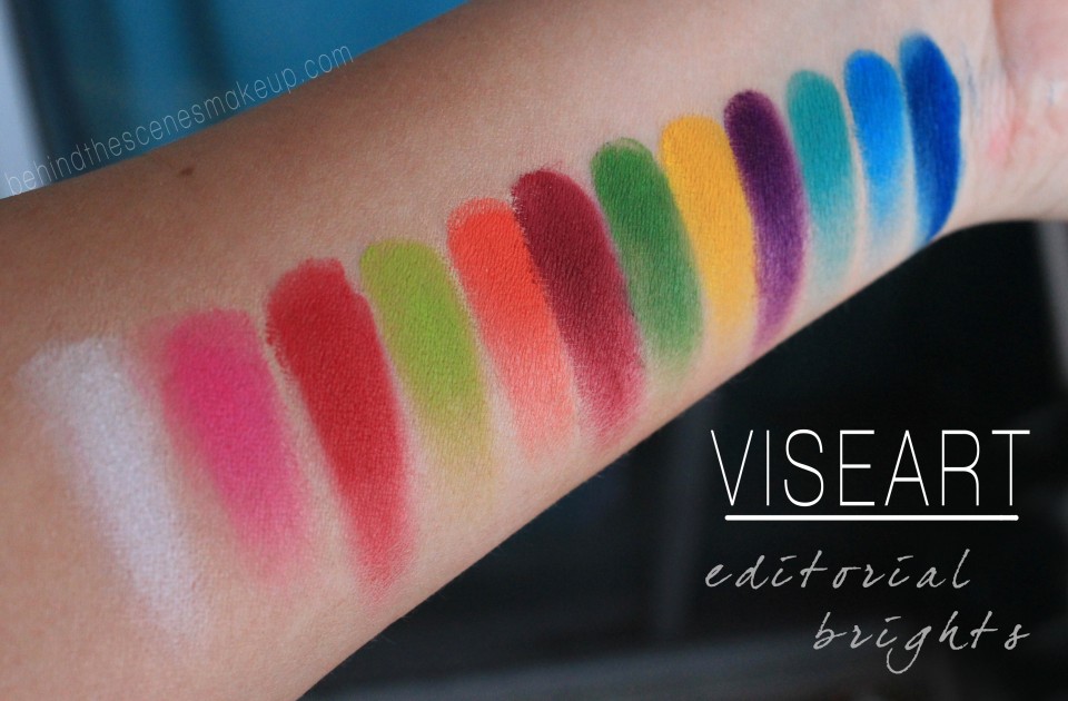 Viseart Editorial Mattes Bright Palette Swatches